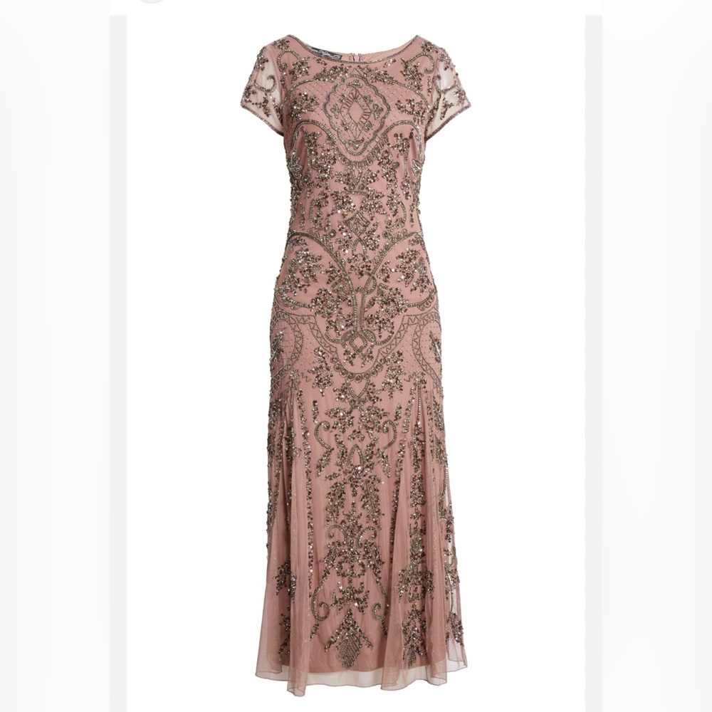 Beaded Mesh formal gown